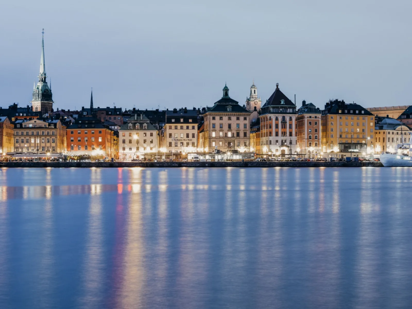 Buildings along the harbour