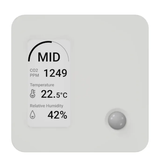 Indoor climate sensor with display